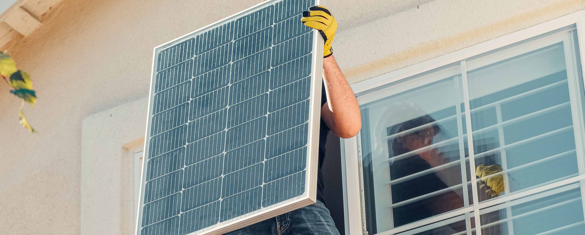 Einfache Balkonsolar Anlage
